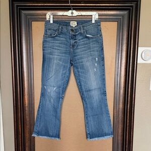 Current Elliott Cropped Flip Flop Women's Blue Jeans